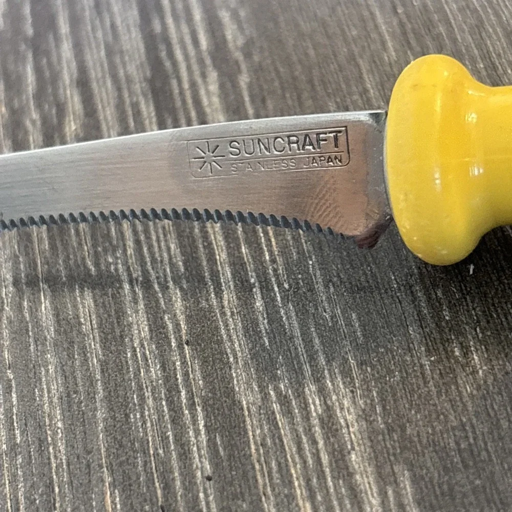 Suncraft Stainless Steel Serrated Kitchen Knife 4.75